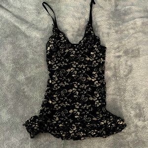 Forever21 Lace Blk/Gold Lingerie